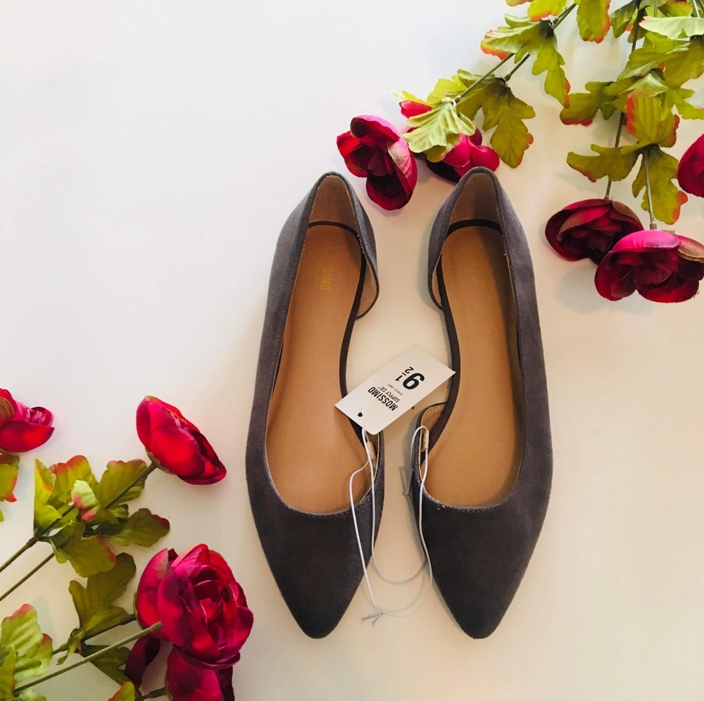 Mossimo Flat Gray Suede Shoes